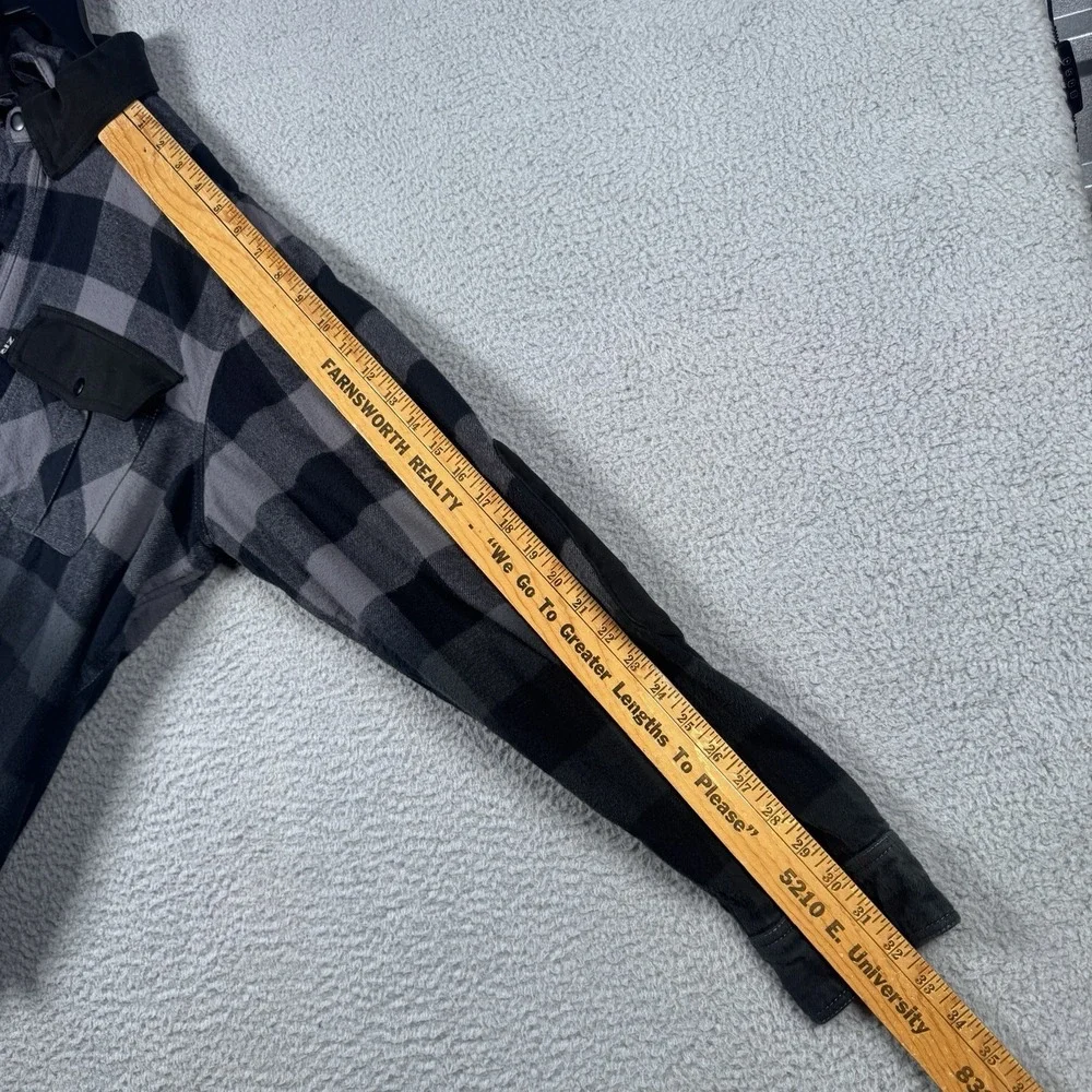 Z1R Duke Ombre Flannel Mens 2XL Motorcycle Shacket Shirt Jacket Concealed Carry
